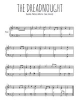 Téléchargez l'arrangement pour piano de la partition de The dreadnought en PDF